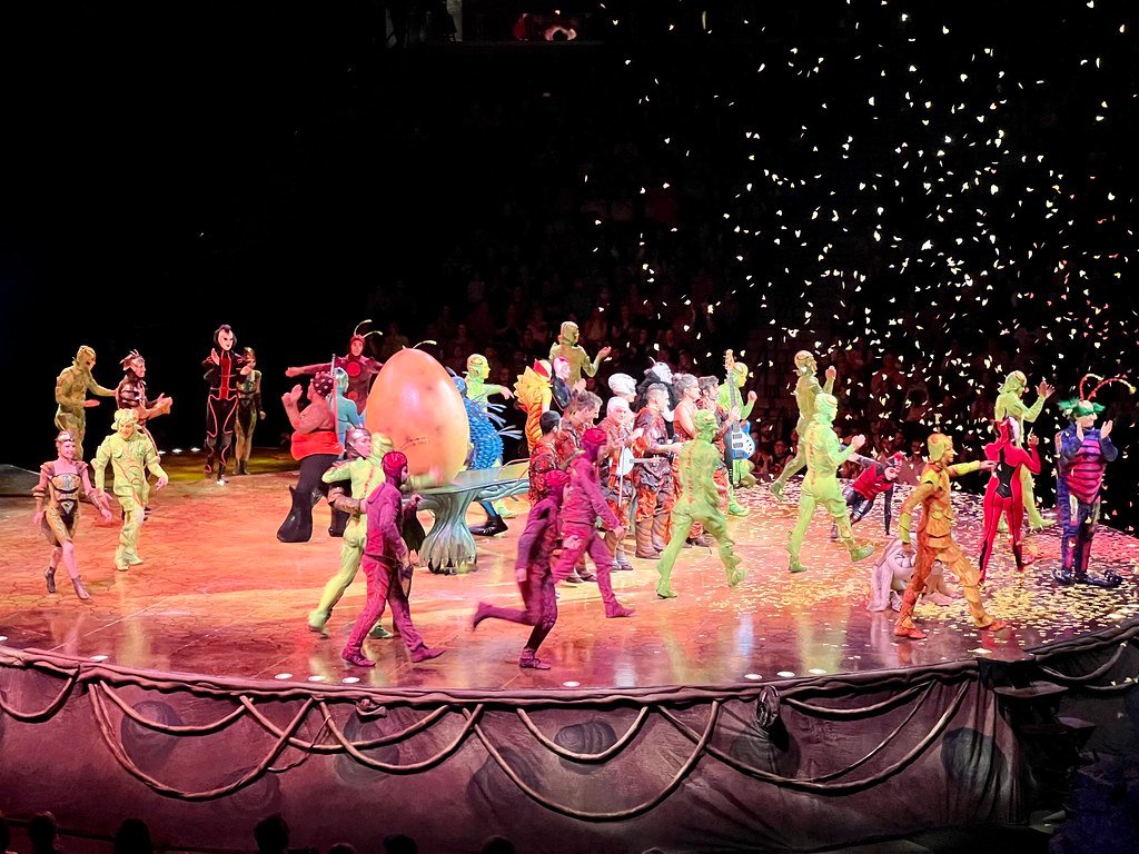 Event dancers performing